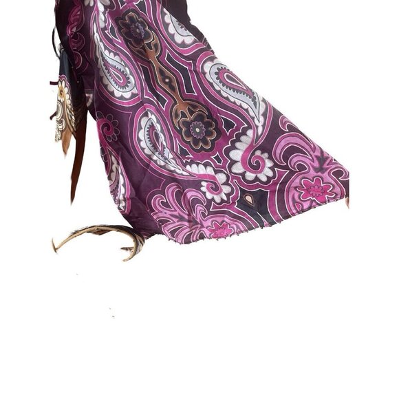 New Farm Rio Multicolor Sweet Mermaids Midi Dress Salt Island Beaded Tiered M - Picture 7 of 12